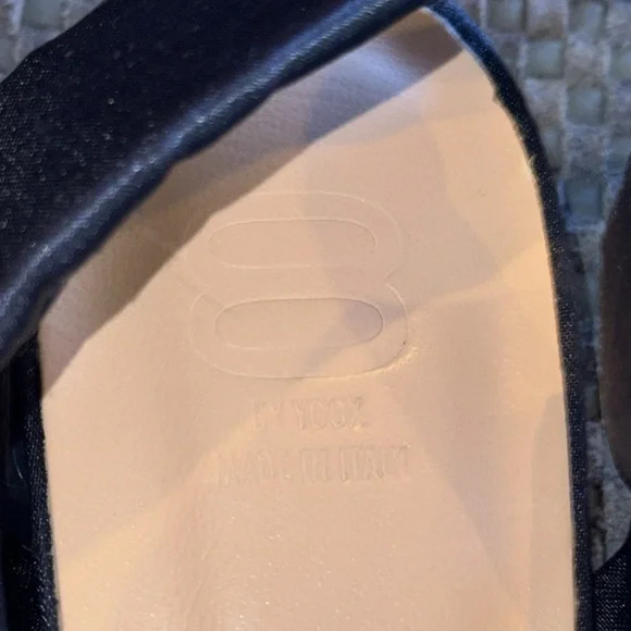 VERO CUCIO Elegant Blue Satin Flats NWOB SZ 40 - Picture 6 of 7